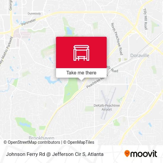 Johnson Ferry Rd @ Jefferson Cir S map