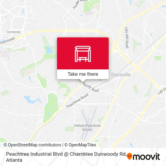 Mapa de Peachtree Industrial Blvd @ Chamblee Dunwoody Rd