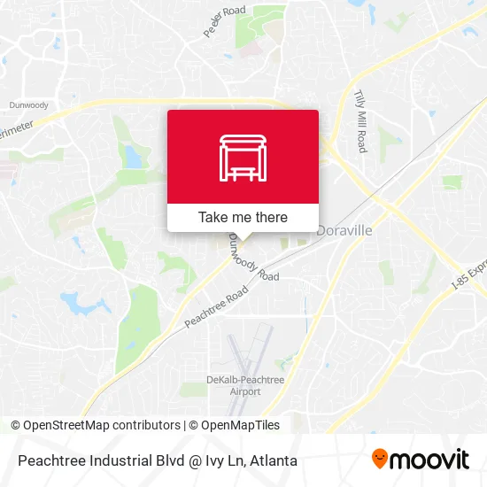 Peachtree Industrial Blvd @ Ivy Ln map