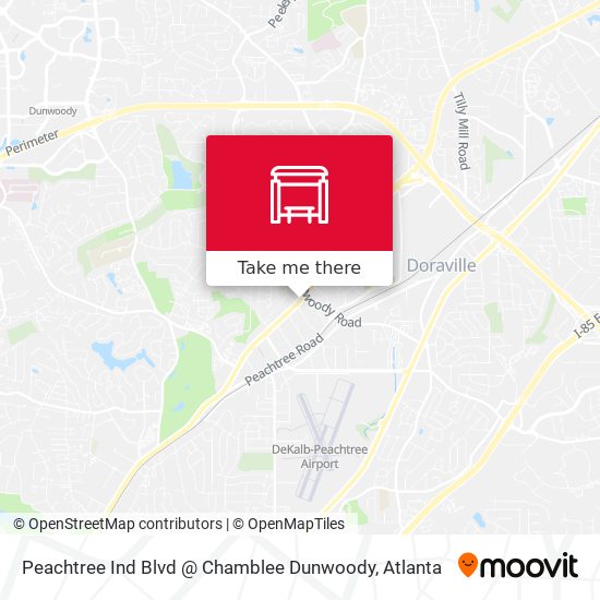 Mapa de Peachtree Ind Blvd @ Chamblee Dunwoody