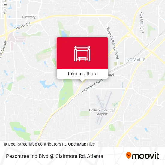 Mapa de Peachtree Ind Blvd @ Clairmont Rd