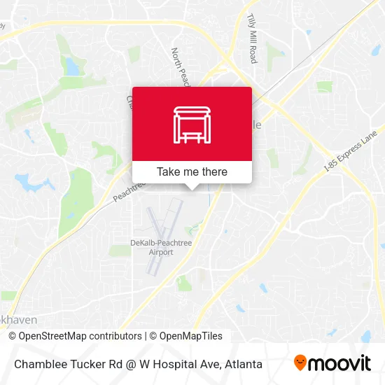 Chamblee Tucker Rd @ W Hospital Ave map