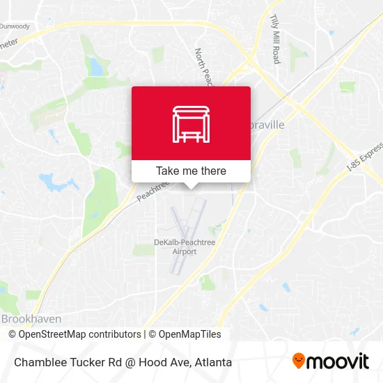 Chamblee Tucker Rd @ Hood Ave map