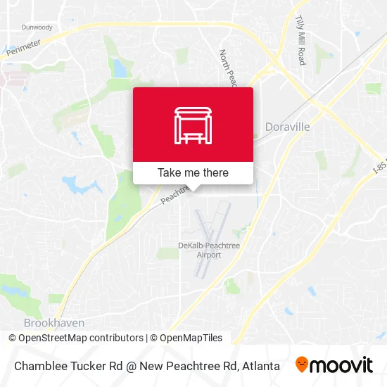 Mapa de Chamblee Tucker Rd @ New Peachtree Rd