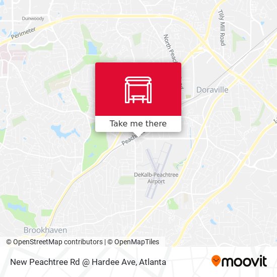 Mapa de New Peachtree Rd @ Hardee Ave