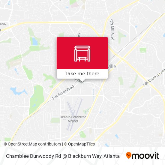 Chamblee Dunwoody Rd @ Blackburn Way map