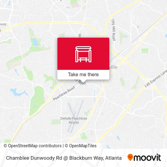 Mapa de Chamblee Dunwoody Rd @ Blackburn Way