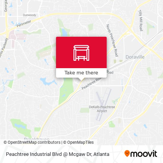 Mapa de Peachtree Industrial Blvd @ Mcgaw Dr