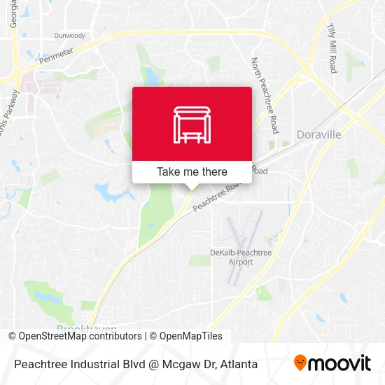 Peachtree Industrial Blvd @ Mcgaw Dr map