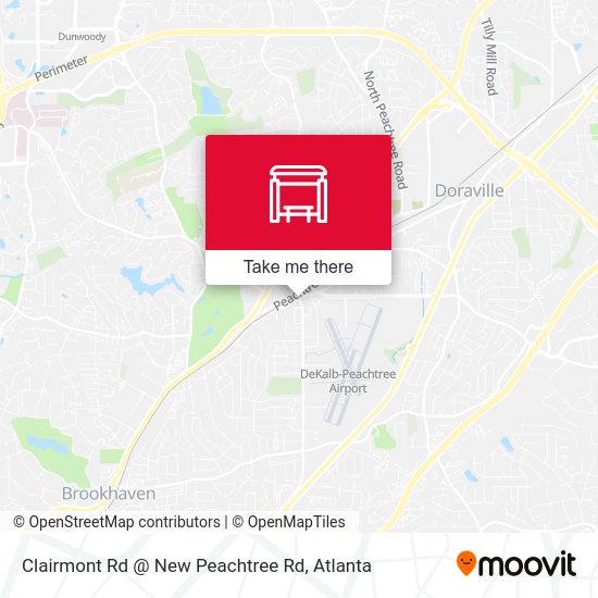 Clairmont Rd @ New Peachtree Rd map