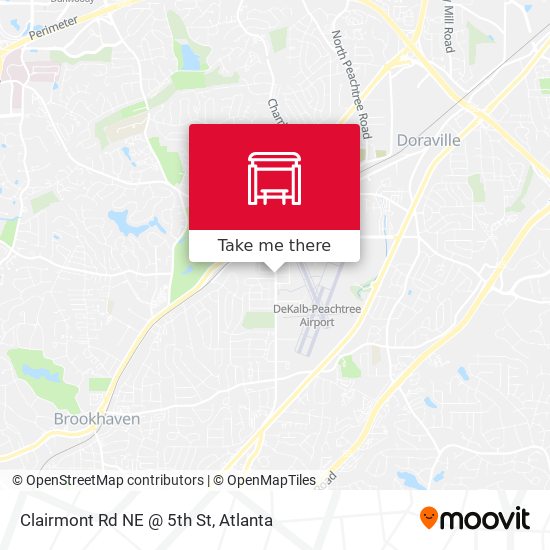 Clairmont Rd NE @ 5th St map
