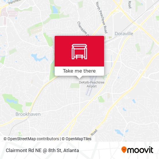 Clairmont Rd NE @ 8th St map