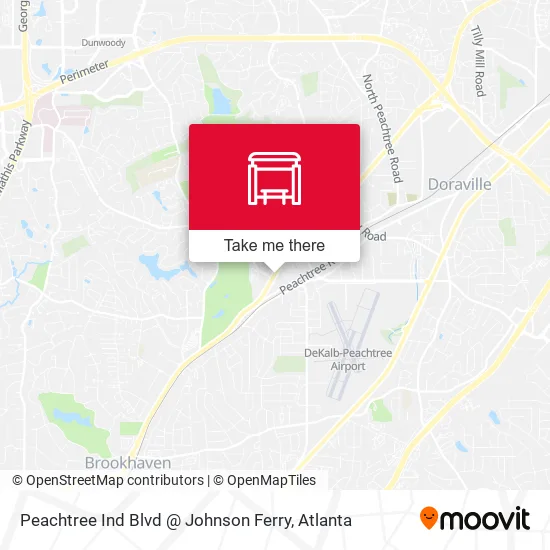 Mapa de Peachtree Ind Blvd @ Johnson Ferry