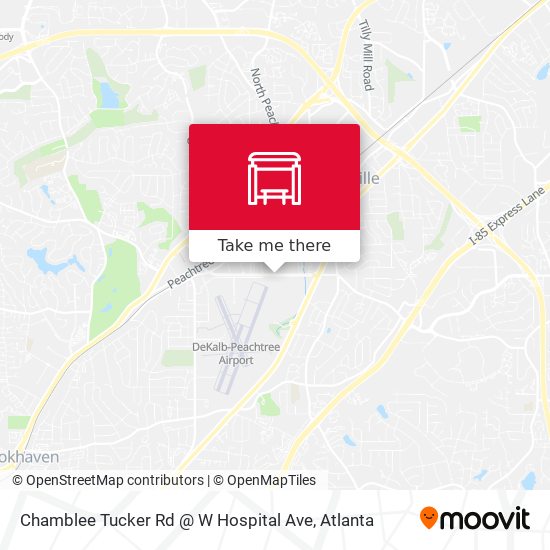 Mapa de Chamblee Tucker Rd @ W Hospital Ave