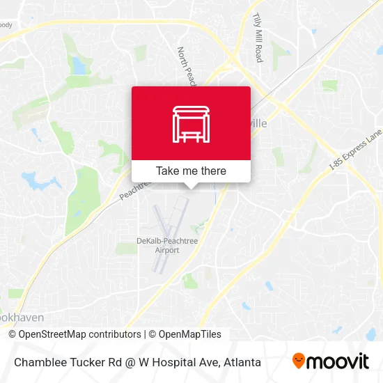 Chamblee Tucker Rd @ W Hospital Ave map