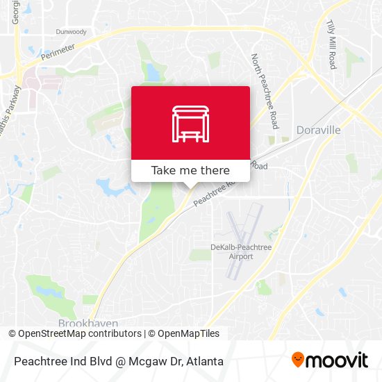 Peachtree Ind Blvd @ Mcgaw Dr map