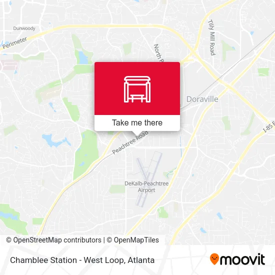 Mapa de Chamblee Station - West Loop