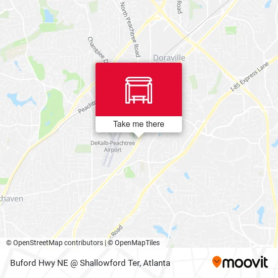 Buford Hwy NE @ Shallowford Ter map