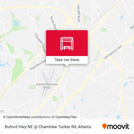 Mapa de Buford Hwy NE @ Chamblee Tucker Rd