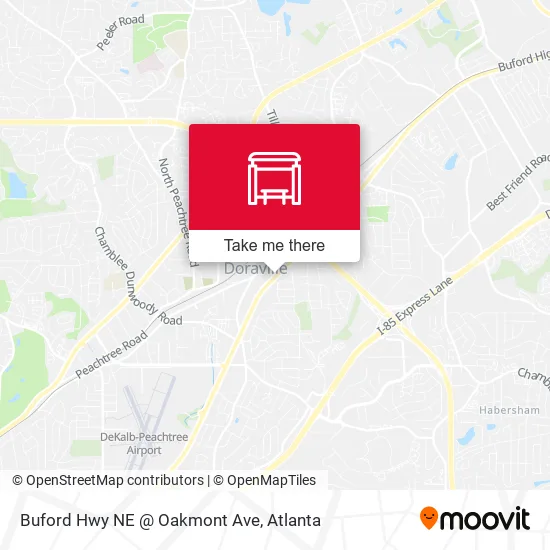 Buford Hwy NE @ Oakmont Ave map