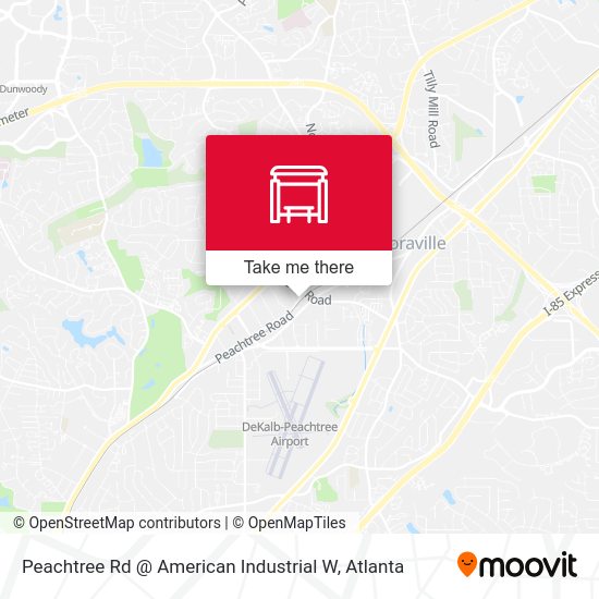 Mapa de Peachtree Rd @ American Industrial W