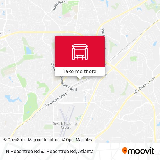 Mapa de N Peachtree Rd @ Peachtree Rd