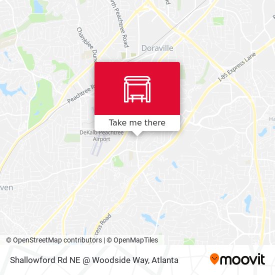Shallowford Rd NE @ Woodside Way map