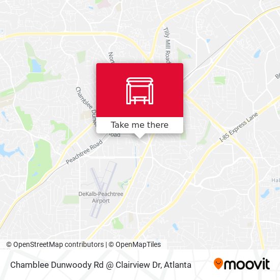 Mapa de Chamblee Dunwoody Rd @ Clairview Dr