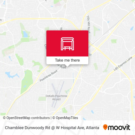 Chamblee Dunwoody Rd @ W Hospital Ave map