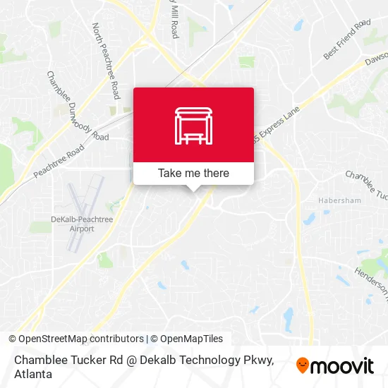 Chamblee Tucker Rd @ Dekalb Technology Pkwy map