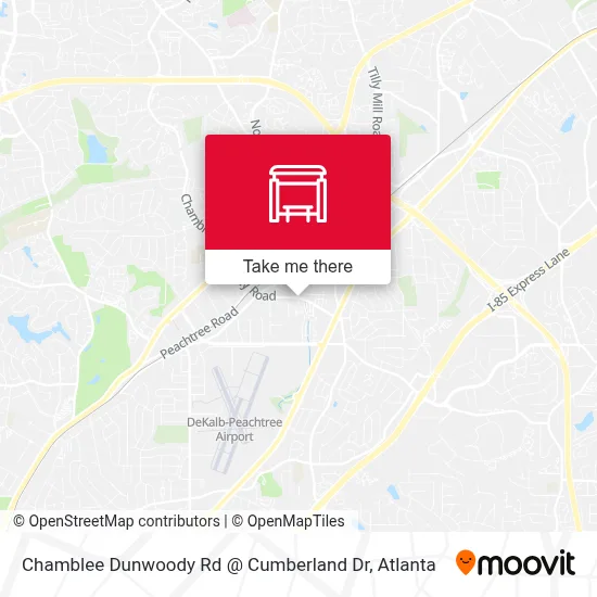 Chamblee Dunwoody Rd @ Cumberland Dr map
