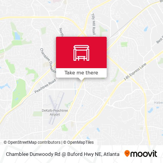 Mapa de Chamblee Dunwoody Rd @ Buford Hwy NE
