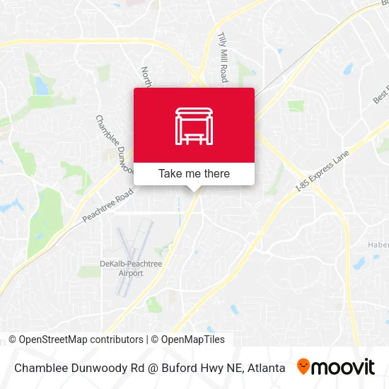 Mapa de Chamblee Dunwoody Rd @ Buford Hwy NE