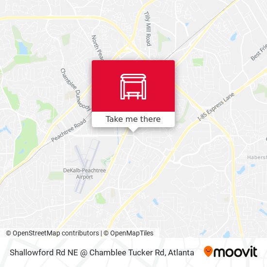 Mapa de Shallowford Rd NE @ Chamblee Tucker Rd