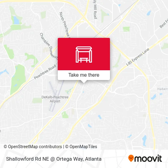 Shallowford Rd NE @ Ortega Way map