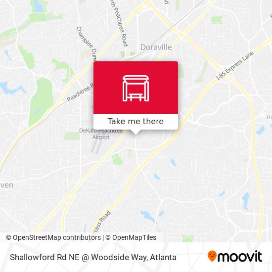 Mapa de Shallowford Rd NE @ Woodside Way