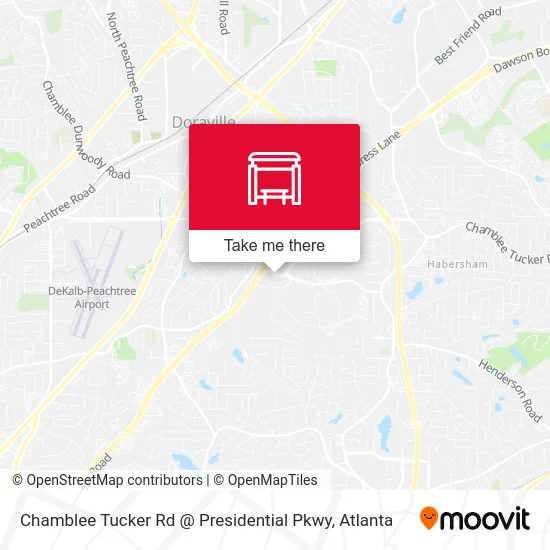 Chamblee Tucker Rd @ Presidential Pkwy map