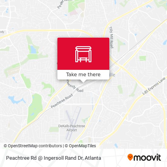 Peachtree Rd @ Ingersoll Rand Dr map