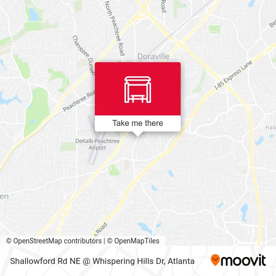 Shallowford Rd NE @ Whispering Hills Dr map