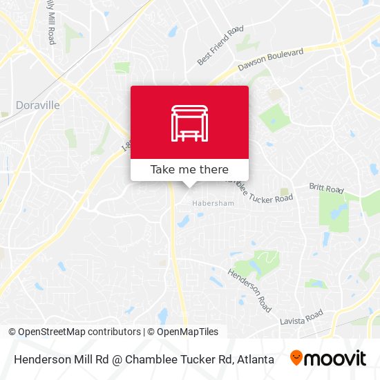 Henderson Mill Rd @ Chamblee Tucker Rd map