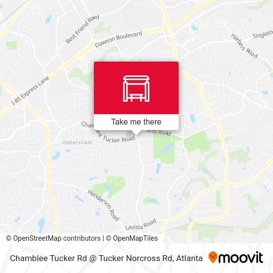 Chamblee Tucker Rd @ Tucker Norcross Rd map
