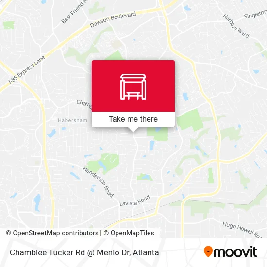 Chamblee Tucker Rd @ Menlo Dr map