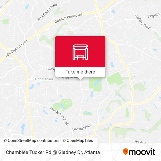 Chamblee Tucker Rd @ Gladney Dr map