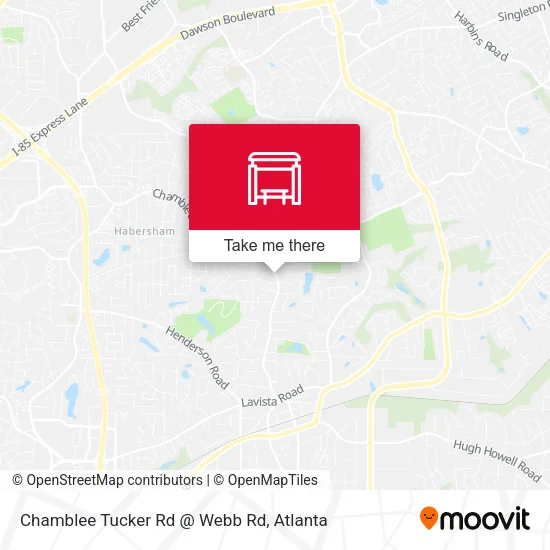 Chamblee Tucker Rd @ Webb Rd map