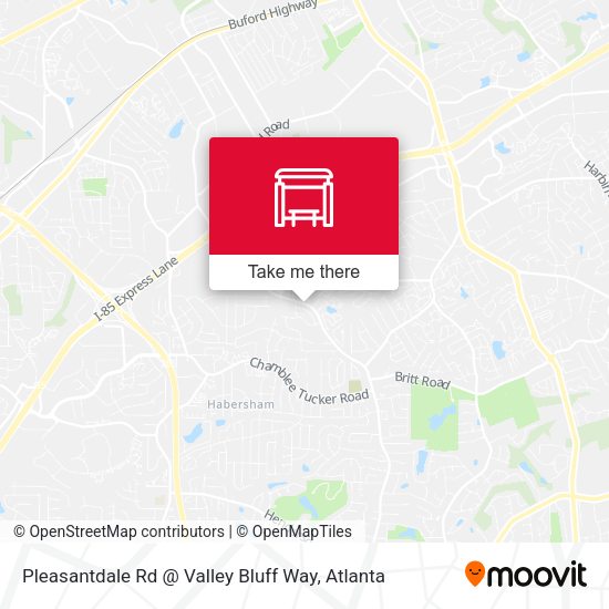 Pleasantdale Rd @ Valley Bluff Way map
