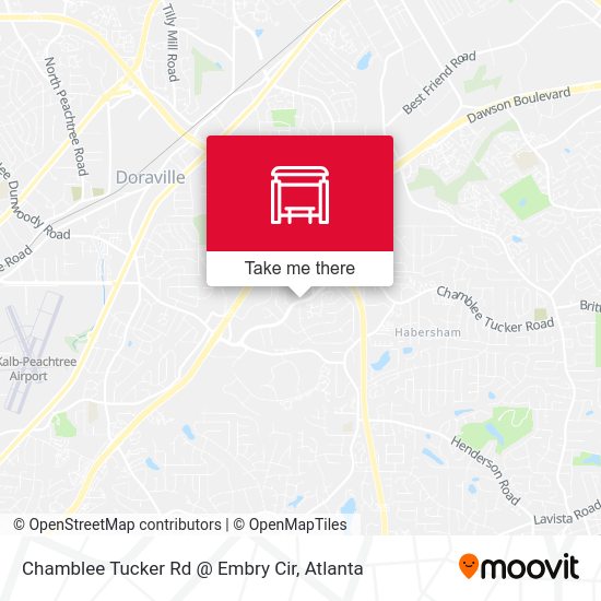Mapa de Chamblee Tucker Rd @ Embry Cir