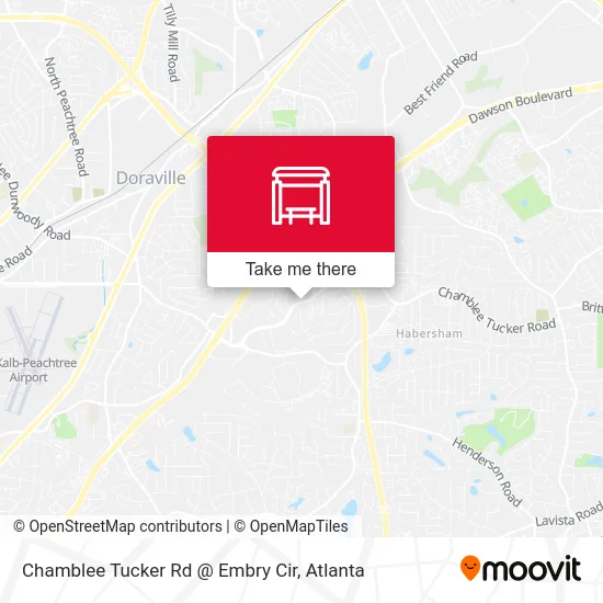 Chamblee Tucker Rd @ Embry Cir map