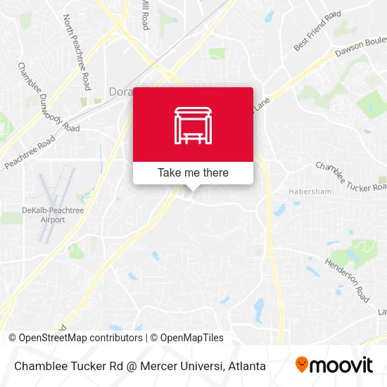 Chamblee Tucker Rd @ Mercer Universi map