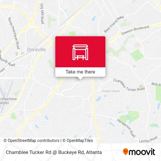 Chamblee Tucker Rd @ Buckeye Rd map