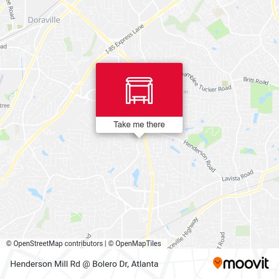 Henderson Mill Rd @ Bolero Dr map